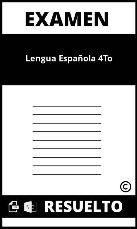 Examen De Lengua Española 4To 2025 Republica Dominicana