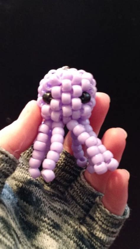 Mini 3d Purple Octopus By Dinokittey Kandi Photos On Kandi Patterns