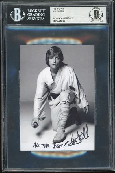 Lot Detail Star Wars Mark Hamill Signed And Inscribed 4 X 5 5