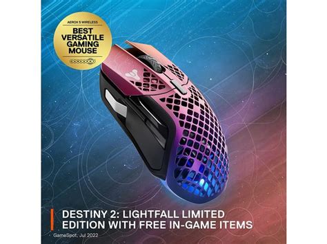 SteelSeries Aerox 5 Wireless Destiny 2: Lightfall Edition Honeycomb RGB ...