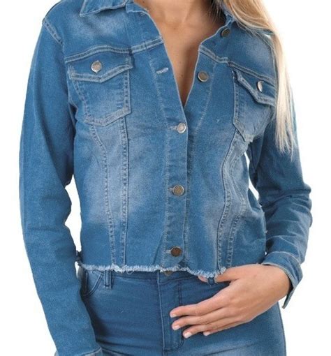 Campera De Jeans Elastizada Celeste MercadoLibre