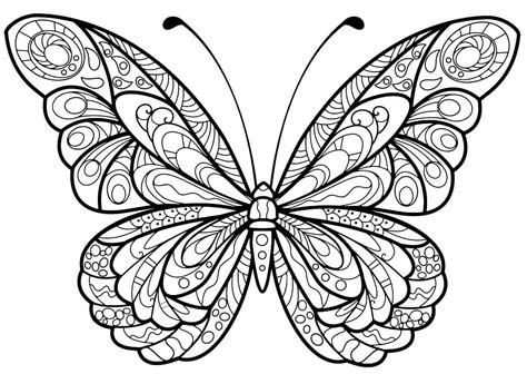 Coloriage Papillon Adulte T L Charger Et Imprimer Gratuit Sur