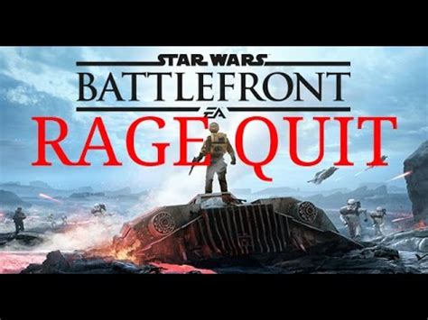 Star Wars Battlefront Beta Rage Quit Youtube