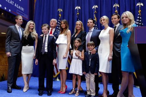 Melania Trump Over the Years - Mr. Trump with his family after his ...