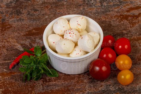 Mozzarella cheese balls 8471842 Stock Photo at Vecteezy