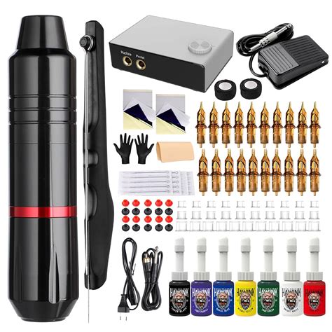 Hawink Tattoo Stift Maschine Kit Rotary Komplettes Tattoo Set Mit Pcs