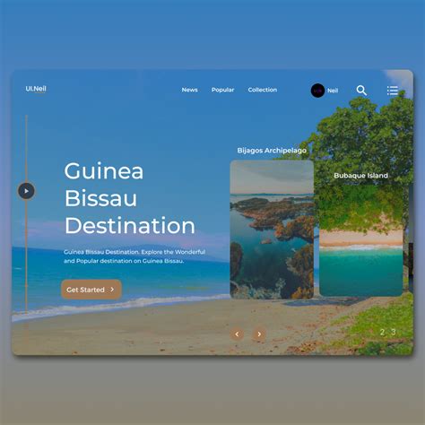 Guinea Bissau Web Design by Neil Christian on Dribbble