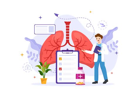 Premium Asthma Disease Illustration Pack From Healthcare Medical