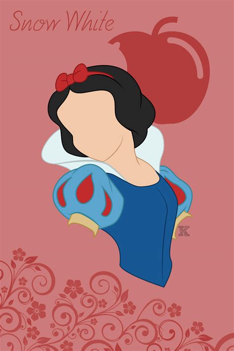 Minimal Disney Princesses Snow White By Ky X On Deviantart