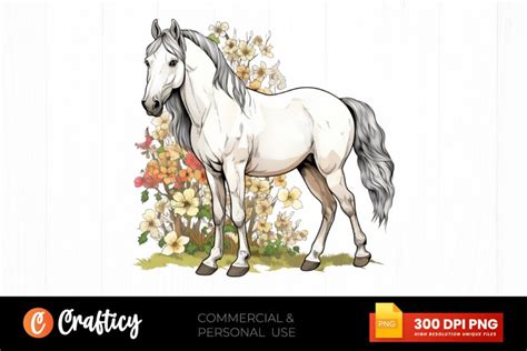 Spring Horses Clipart