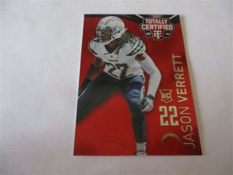 Panini Totally Certified Red Foil Rookie Jason Verrett Serial