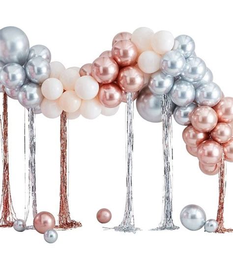 Ballongirlanden Luftballons Dekoration Pink Dots Partystore