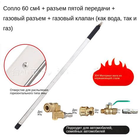 Насадка для мойки радиатора автомобиля (60см)+В комплекте 3 типа ...