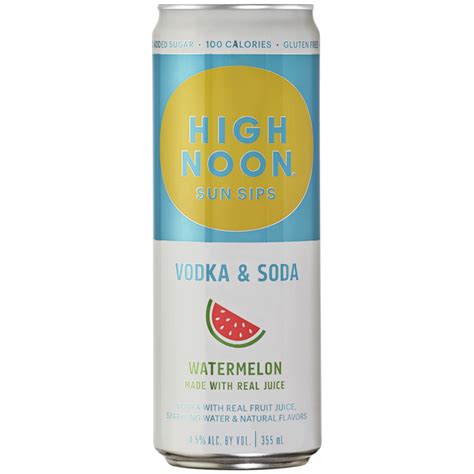 High Noon Watermelon Vodka & Soda 355ml - Elma Wine & Liquor