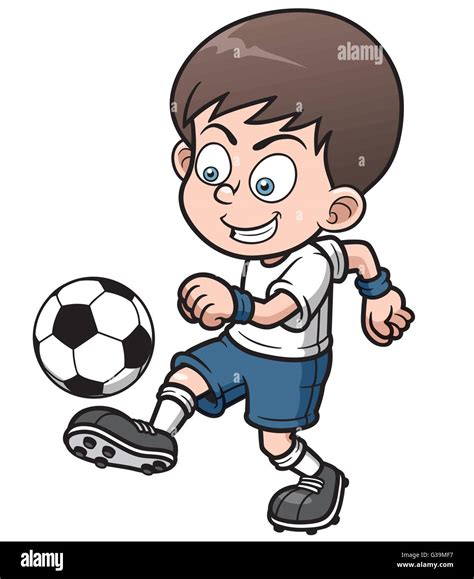 Vector Illustration Soccer Player Cartoon Stock Vector Image Art Alamy