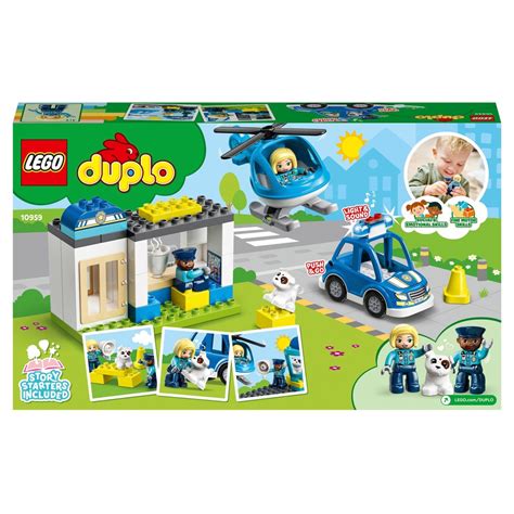 LEGO DUPLO Le commissariat et lhélicoptère de la police Jouet d