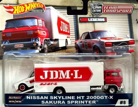 Hot Wheels Team Transport Nissan Skyline Ht Gt X Sakura Sprinter Imported Crazy