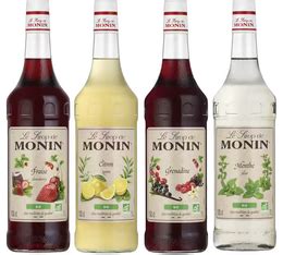 4 Sirops Assortiment De Sirops Monin 4 X 1 L