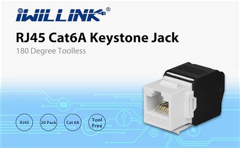 Iwillink Rj Keystone Rj Cat A Keystone Jack Unidades Conector