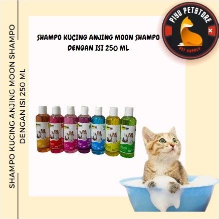 Jual Shampo Kucing Moon Pet Sampo Anjing Murah Wangi Anti Kutu Dan