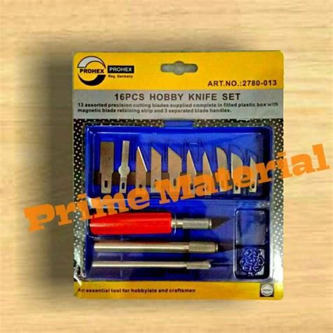 Jual Pisau Ukir Pahat Kayu Kertas 16 Pcs Hobby Knife Art Set 16 Pcs