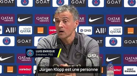 Luis Enrique comprend la décision de Klopp Vidéo Dailymotion