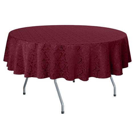 Ultimate Textile Saxony 102 Inch Round Damask Tablecloth Dark Red Wayfair