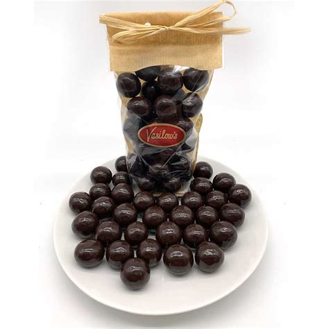 Dark Chocolate Malted Milk Balls Vasilows Confectionery