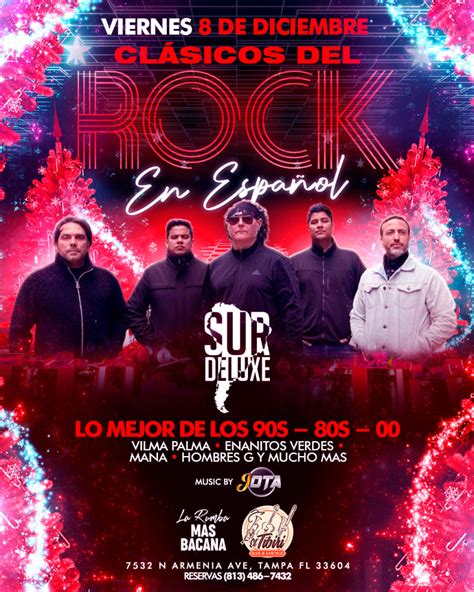 Clásicos del Rock en Espanol Banda Surdeluxe Tickets Boletos at El