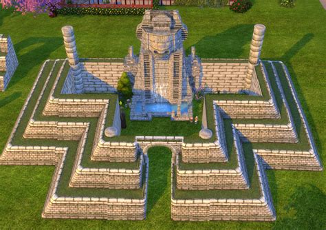 TS2 to 4 Pyramid Build Set | Pyramid building, Sims, Sims 4