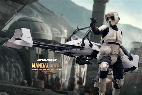Hot Toys Share The Mandalorian Scout Trooper And Speeder Bike Scale Figure Final Product