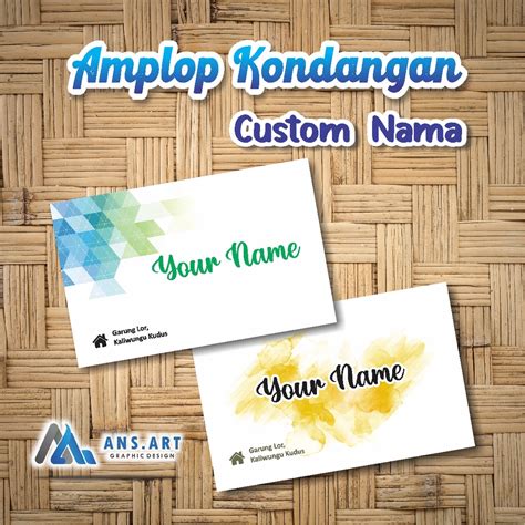 Jual Amplop Uang Custom Nama Dan Alamat Untuk Kondangan Amplop