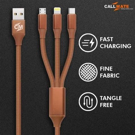 3 In 1 Usb Data Charging Cable At Rs 100 Piece Usb Data Cable In New Delhi Id 23355318988