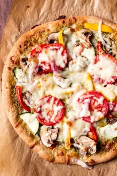 Homemade Whole Wheat Veggie Pizza Recipe House Of Nash Eats