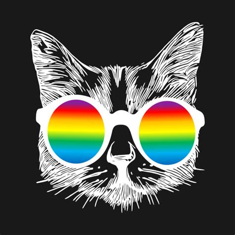 Gay Pride T Lgbtq Cat Lover Funny Purride Cute Kitty Gay Pride T