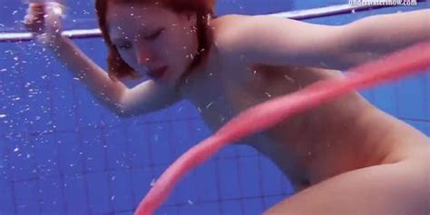 Katka Matrosova Swimming Naked Alone In The Pool Tnaflix