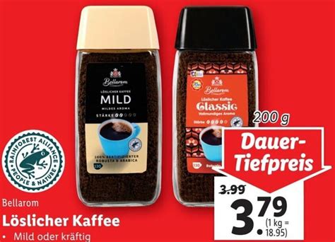 Bellarom Löslicher Kaffee 200 g Angebot bei Lidl