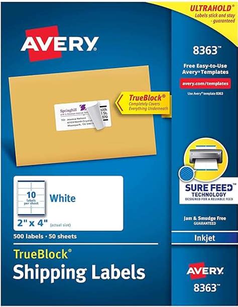 Amazon.com: avery labels 10 per sheet