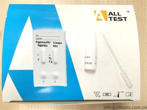 Alltest Syphilis Hiv 1 2 O Combo Rapid Test Kits For Serum Plasma