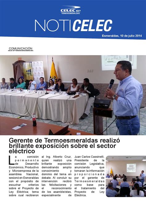 Noticelec By Celec Ep Termoesmeraldas Issuu