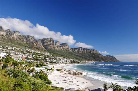 Beach weather in Camps Bay Beach, Cape Town, South Africa in October