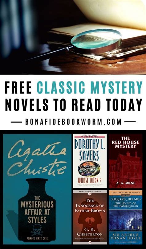 10+ Free Mystery Books To Read Online Today - Bona Fide Bookworm