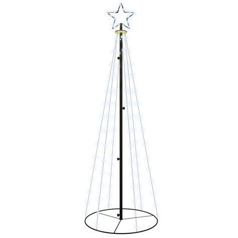 Árvore de Natal em cone 108 luzes LED 70180 cm branco frio Loja