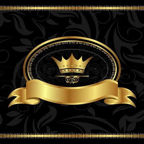 Illustration Royal Background With Golden Frame Vector Stock Vector