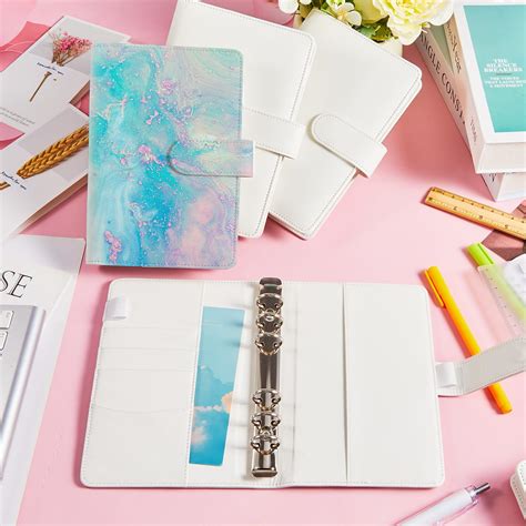 Snapklik Yeaqee 5 Pieces Sublimation Blank A6 PU Leather Notebook