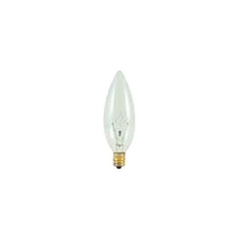 Bulbrite 40 Watt B10 Clear Dimmable E12 Candelabra Screw Base Warm White Light Incandescent