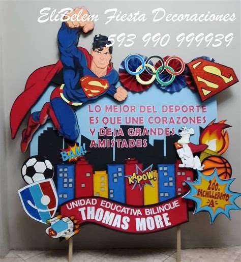 Pancarta Deportiva Superman Pancartas Modelos De Pancartas Pancarta