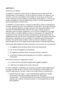 Riassunto Completo Ed Esaustivo Del Manuale Di Didattica Generale Docsity