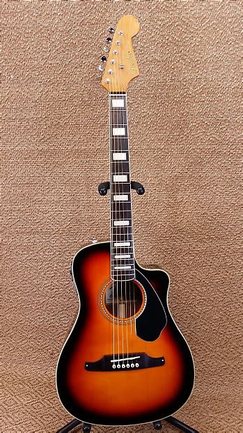 Fender Malibu Sce Tone Sunburst Acoustic Electric Reverb