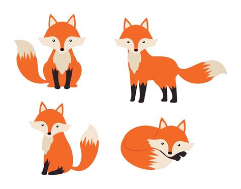 Cute Fox Vector Art, Icons, and Graphics for Free Download